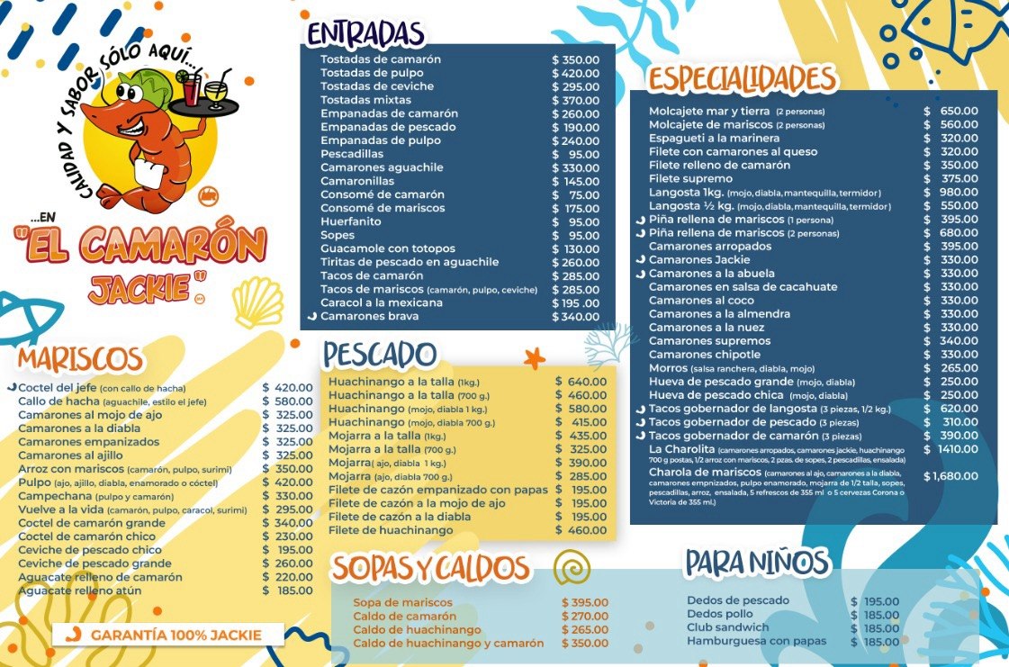 Menú Jackie